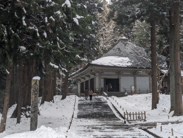 冬の中尊寺